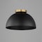 Maxim Lighting Thelonious 16'' Flush Mount, Black/Natural Aged Brass 10029BKNAB - alternate 2